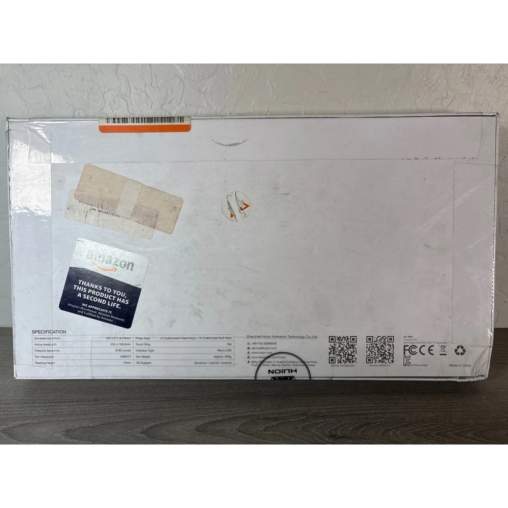 Huion HS610‎ Creative Pen Tablet Digital Drawing Graphics Pad Black HS610-B